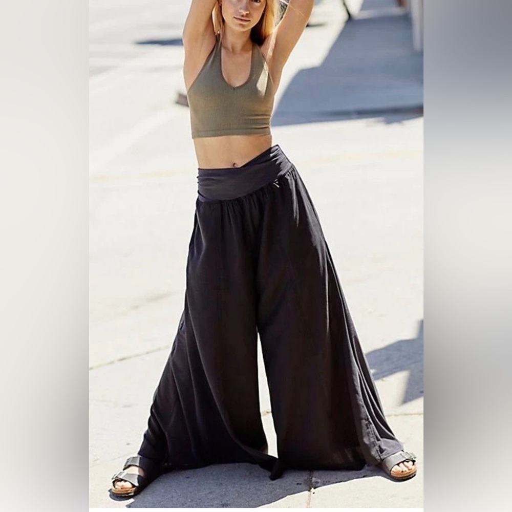NWOT, Free People Effortless Easy Pants in Black, XL